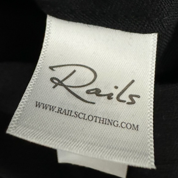 RAILS Women's Georgie Linen Blend Shorts Romper Black Sz L New Jumpsuit Designer - Picture 10 of 13